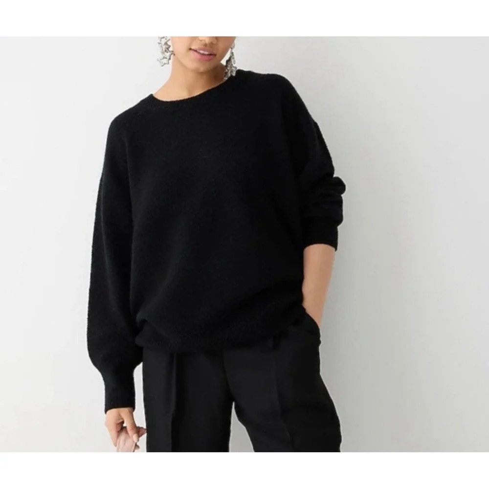 J.Crew crewneck sweater pink Merino Wool Blend Alpaca‎ BM202 Pullover Knit